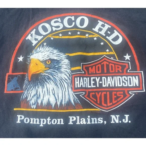 1990 Harley Davidson I Don't Just Own This T-Shirt Pompton Plains NJ Hanes XL US - Picture 6 of 14